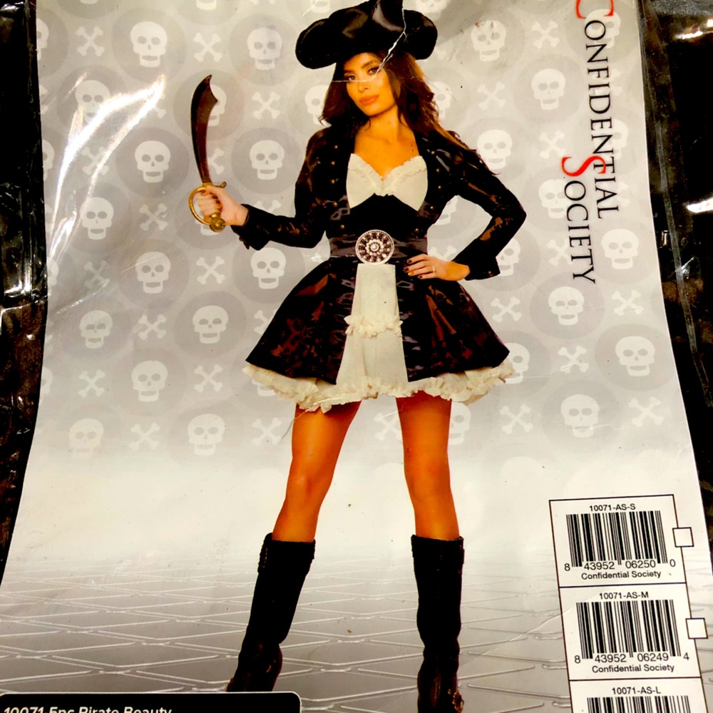 Pirate Beauty Costume Large Confidential Society